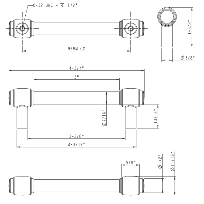 Hayworth 885-96 Pull Hayworth 885-96 Pull