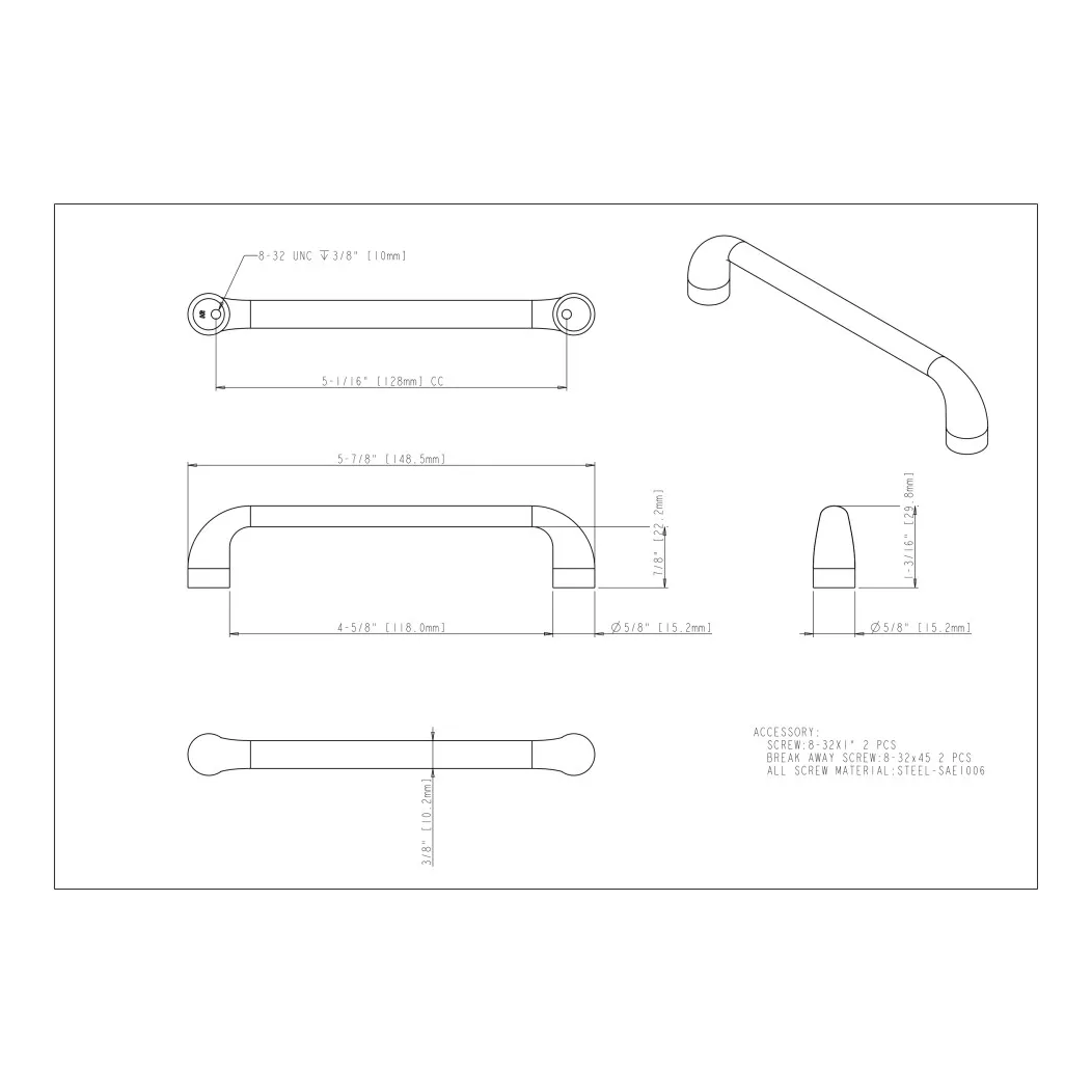 Jeffrey Alexander 329-128 Cabinet Pull