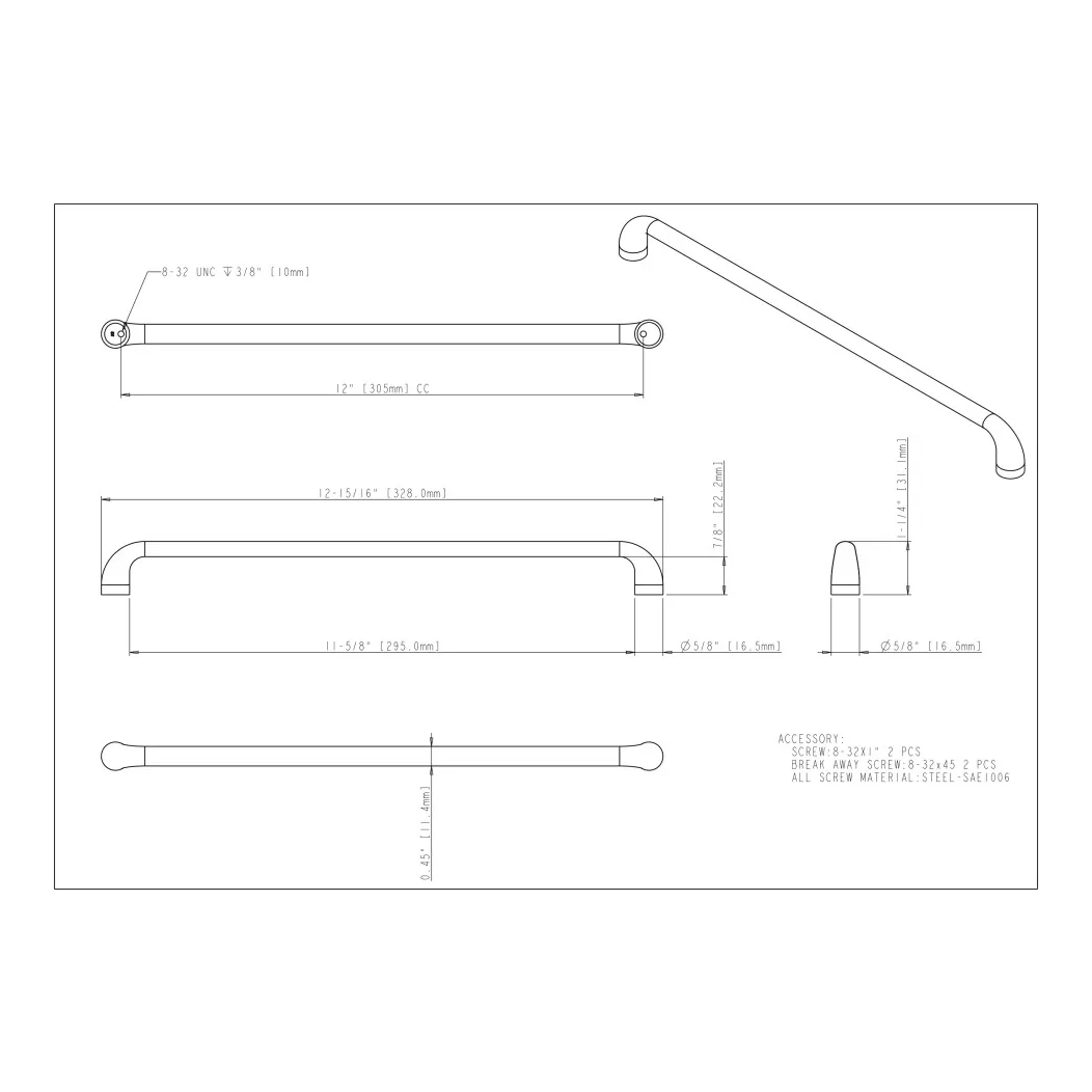 Jeffrey Alexander 329-305 Cabinet Pull