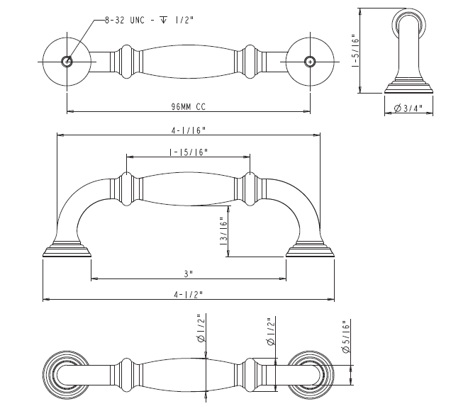 Tiffany 658-96 Pull