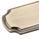 Brushed Antique Brass Finish - Jeffrey Alexander Cabinet Hardware Backplates