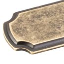 Distressed Antique Brass Finish - Jeffrey Alexander Cabinet Hardware Backplates