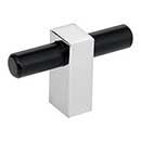 Matte Black & Polished Chrome Mixed Finish - Larkin 2 Series Hardware Collection - Jeffrey Alexander Decorative Hardware