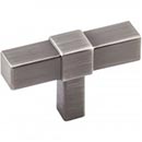 Brushed Pewter Finish - Zane Series Decorative Cabinet Hardware - Jeffrey Alexander Collection by Hardware Resources