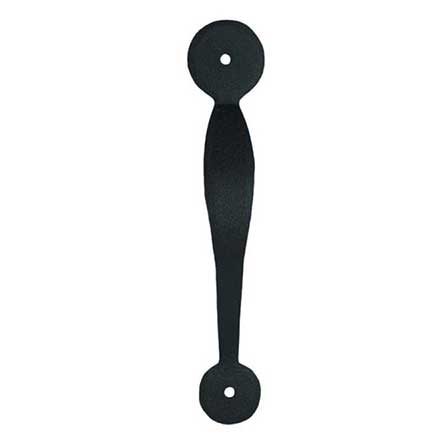 John Wright [088491] Forged Steel Cabinet Handle - Circle End - Flat Black Finish - 7&quot; L