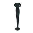 John Wright [088492] Forged Steel Cabinet Handle - Bean End - Flat Black Finish - 7 7/8&quot; L