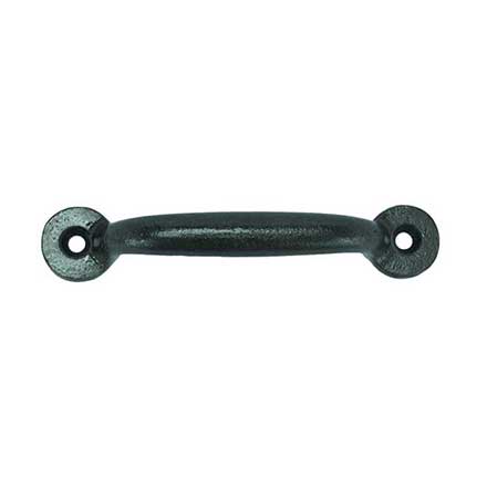 John Wright [088609] Cast Iron Cabinet Handle - Circle End - Standard Size - Vintage Iron Finish - 3&quot; C/C 3 1/2&quot; L