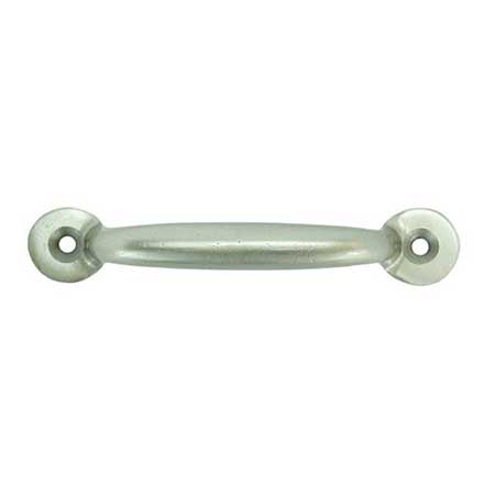 John Wright [088612] Cast Iron Cabinet Handle - Circle End - Standard Size - Satin Nickel Finish - 3&quot; C/C 3 1/2&quot; L
