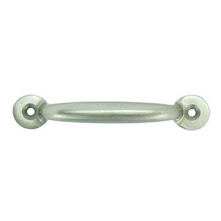 John Wright [088612] Cast Iron Cabinet Handle - Circle End - Standard Size - Satin Nickel Finish - 3&quot; C/C 3 1/2&quot; L