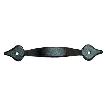 John Wright [088616] Forged Steel Cabinet Handle - Spade End - Standard Size - Flat Black Finish - 3 3/4&quot; C/C 5 1/16&quot; L