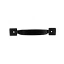John Wright [088617] Forged Steel Cabinet Handle - Square End - Standard Size - Flat Black Finish - 3 3/4&quot; C/C 4 7/8&quot; L