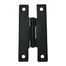 John Wright [088585] Cast Iron Cabinet Door Surface Hinge - H-Hinge - Flat Black Finish - Pair - 3" H x 1 1/2" W