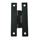 John Wright [088585] Cast Iron Cabinet Door Surface Hinge - H-Hinge - Flat Black Finish - Pair - 3&quot; H x 1 1/2&quot; W