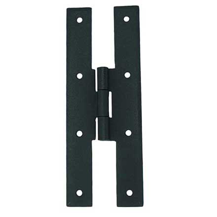 John Wright [088587] Cast Iron Cabinet Door Surface Hinge - H-Hinge - Flat Black Finish - Pair - 7&quot; H x 2 5/8&quot; W