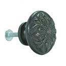 John Wright [088730] Cast Iron Cabinet Knob - Fleur-de-lis - Faux Copper Finish - 1" Dia.