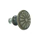 John Wright [088756] Cast Iron Cabinet Knob - Sun Burst - Faux Brass Finish - 1 1/8" Dia.