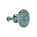 John Wright [088758] Cast Iron Cabinet Knob - Sun Burst - Polished Chrome Finish - 1 1/8&quot; Dia.