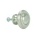 John Wright [088767] Cast Iron Cabinet Knob - Classic - Satin Nickel Finish - 1 1/4" Dia.