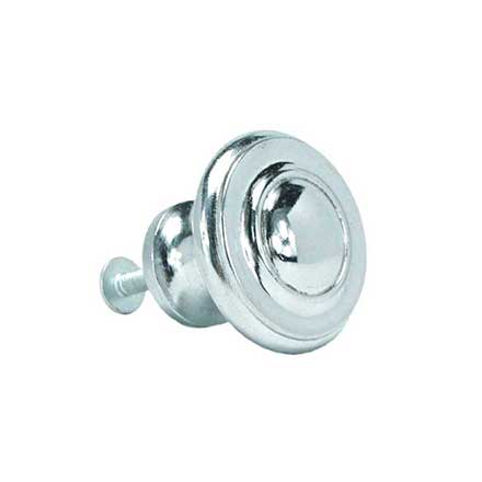 John Wright [088768] Cast Iron Cabinet Knob - Classic - Polished Chrome Finish - 1 1/4&quot; Dia.