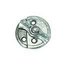 John Wright [088460] Cast Iron Cabinet Turn Button - Zinc Finish - 1 9/16&quot; Dia.