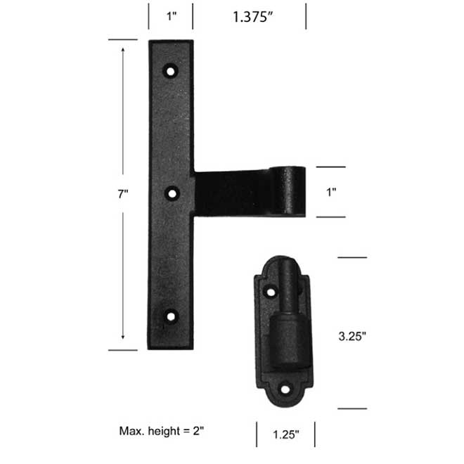 John Wright Shutter Mid Range Hinge