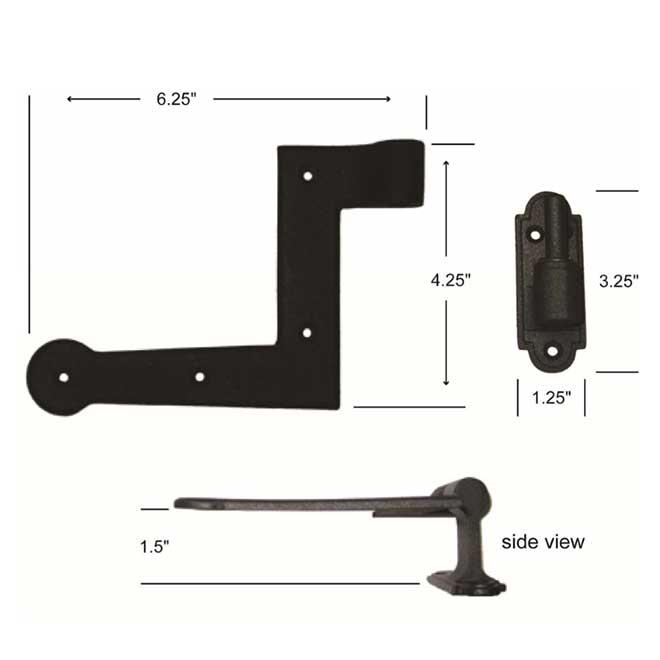 John Wright [088514SS] Shutter Hinge Set