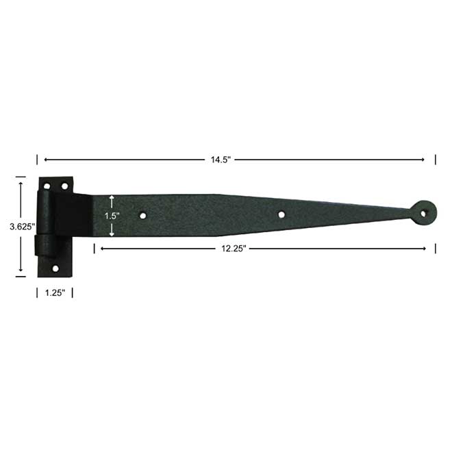 John Wright [088625S] Shutter Strap Hinge