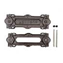 John Wright [088481] Cast Iron Door Mail Slot - Single Flap - Vintage Iron Finish - 9 3/4" L