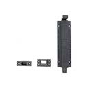 John Wright [088525] Cast Iron Door Bottom Bolt - Art Deco - Black Finish - 8&quot; L