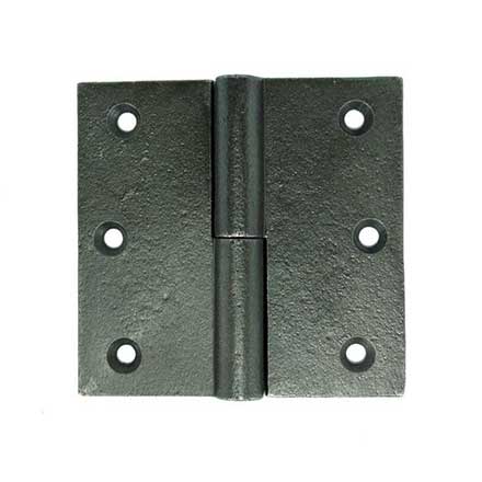 John Wright [088440] Cast Iron Door Lift Off Hinge - Vintage Iron Finish - Left Hand - Pair - 3 1/2&quot; H x 3 1/2&quot; W