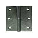 John Wright [088440] Cast Iron Door Lift Off Hinge - Vintage Iron Finish - Left Hand - Pair - 3 1/2" H x 3 1/2" W