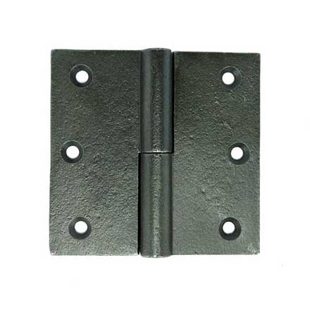 John Wright [088441] Cast Iron Door Lift Off Hinge - Vintage Iron Finish - Right Hand - Pair - 3 1/2&quot; H x 3 1/2&quot; W