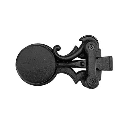 John Wright [088497] Cast Iron Door Knob Latch Set - Colonial - Flat Black Finish