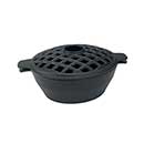 John Wright [031690] Cast Iron Stove Top Steamer - Lattice - Matte Black Porcelain Coated - 2 Qt.