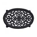 John Wright [033305] Cast Iron Trivet - Filigree - Matte Black Porcelain Coated - 10 1/2" L