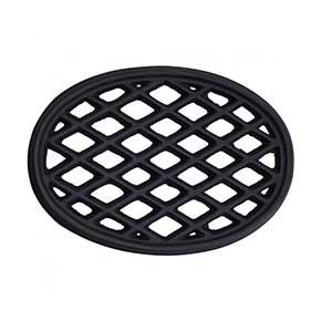 John Wright [033347] Cast Iron Trivet - Lattice - Matte Black Porcelain Coated - 10 1/2" L