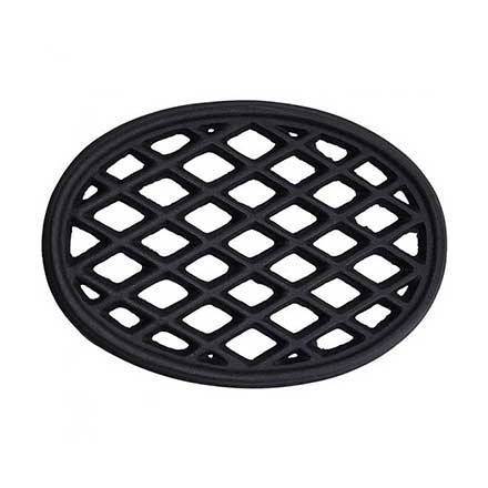 John Wright [033347] Cast Iron Trivet - Lattice - Matte Black Porcelain Coated - 10 1/2&quot; L