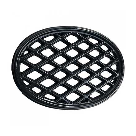 John Wright [033348] Cast Iron Trivet - Lattice - Jet Black Porcelain Coated - 10 1/2&quot; L