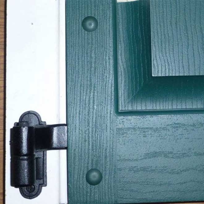 John Wright [088517] Cast Iron Faux Shutter Pintle & Hinge Combo NY