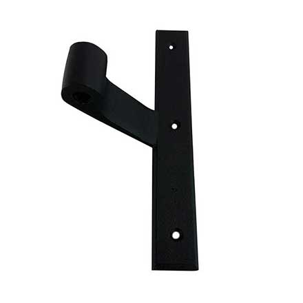 John Wright [088530WP] Cast Iron Shutter Mid Range Hinge - NY Style - Flat Black - 7&quot; L - 2 1/4&quot; Offset