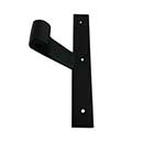 John Wright [088530WP] Cast Iron Shutter Mid Range Hinge - NY Style - Flat Black - 7" L - 2 1/4" Offset