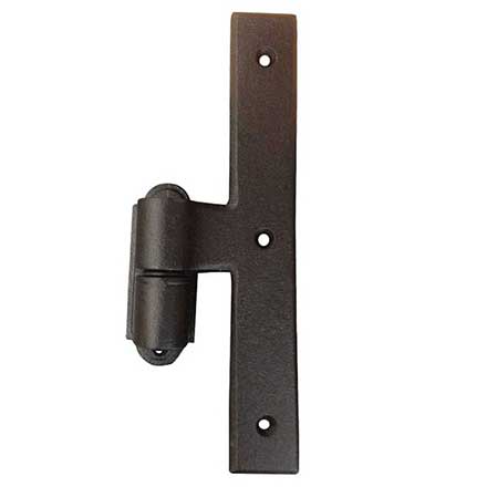 John Wright [088532] Cast Iron Shutter Mid Range Hinge &amp; Pintle Combo - NY Style - Flat Black - 7&quot; L - 0 Offset