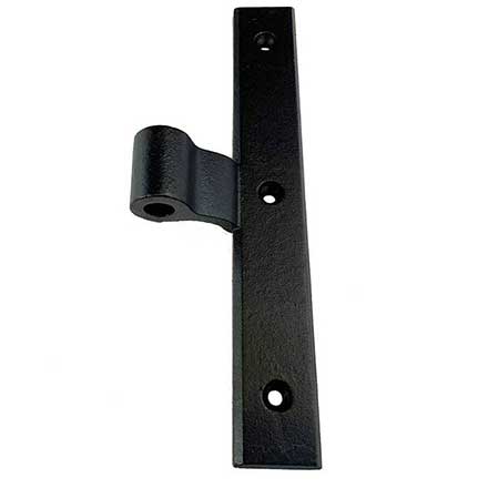 John Wright [088537WP] Cast Iron Shutter Mid Range Hinge - NY Style - Flat Black - 7&quot; L - 3/4&quot; Offset 