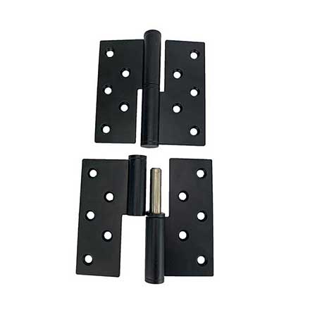 John Wright [088447S] Stainless Steel Shutter Lift Off Hinge - Right Mount - Pair - Flat Black Finish - 4&quot; H x 4&quot; W