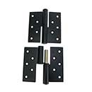 John Wright [088447S] Stainless Steel Shutter Lift Off Hinge - Right Mount - Pair - Flat Black Finish - 4" H x 4" W