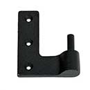 John Wright [088467L] Cast Iron Shutter Pintle - NY Style - Jamb Mount - Left Hand - 1 1/2&quot; Offset - Flat Black - Pair