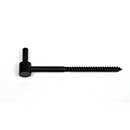 John Wright [088468] Cast Iron Shutter Pintle - NY Style - Lag Mount - Flat Black - 6 1/4&quot; L