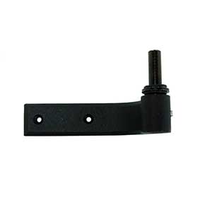 John Wright [088522] Cast Iron Shutter Pintle - NY Style - Brick Mount - 1 1/2" Offset - Flat Black