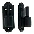 John Wright [088538] Cast Iron Shutter Pintle - NY Style - Plate Mount - 3/4" Offset - Flat Black