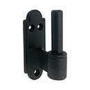 John Wright [088632] Cast Iron Shutter Pintle - Strap Hinge Style - Plate Mount - 1 1/2&quot; Offset - Flat Black